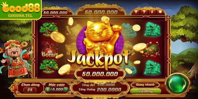 Tính ngẫu nhiên trò chơi Mèo chiêu tài Good88 cực hấp dẫn